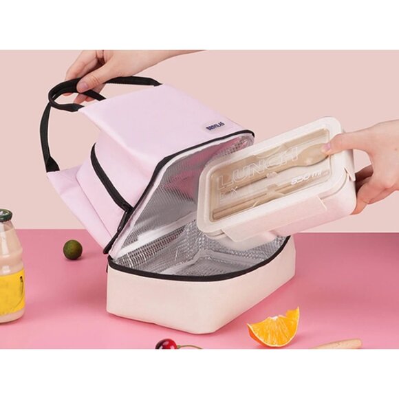 Hello Kitty Insulated Lunch Bag Foldable Cooler Tote for School, Office & Picnic - Picture 5 of 5